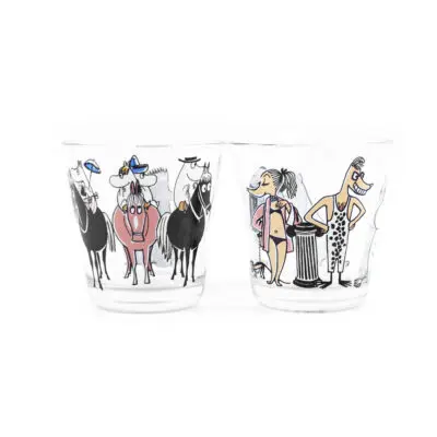 ムーミン ジュースグラス Wild West & Riviera