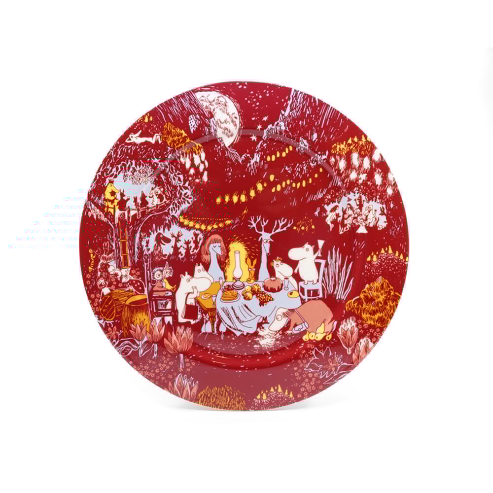 Muumi-tarjoilulautanen Juhlan aika