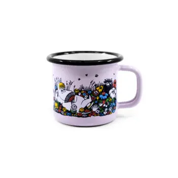 Muumimuki Muurla Kynttilä emalimukissa Vaaleanpunainen 150ml