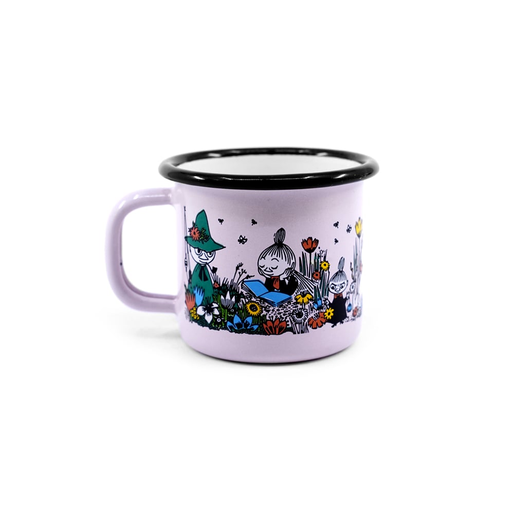 Muumimuki Muurla Kynttilä emalimukissa Vaaleanpunainen 150ml