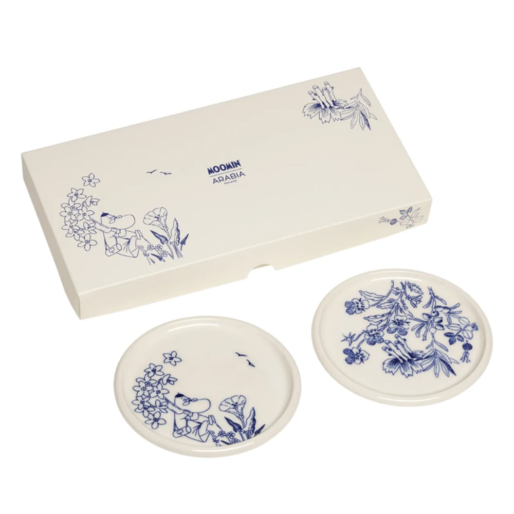 Muumi-minilautaset Haru Hemuli ja Hattivatit