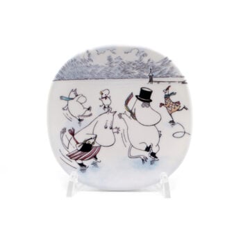Mumin väggtallrik På hal is