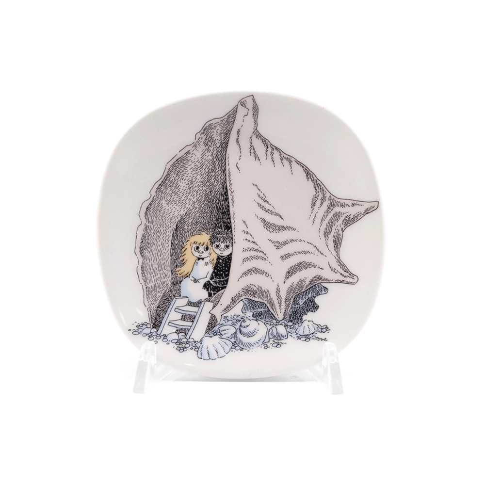 Mumin väggtallrik Knyttet och Skruttet