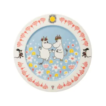 Muumi-tarjoilulautanen Kesätanssit