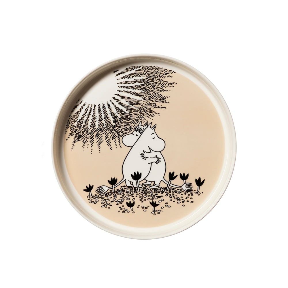 Muumi-piirakkavuoka Rakkaus beige