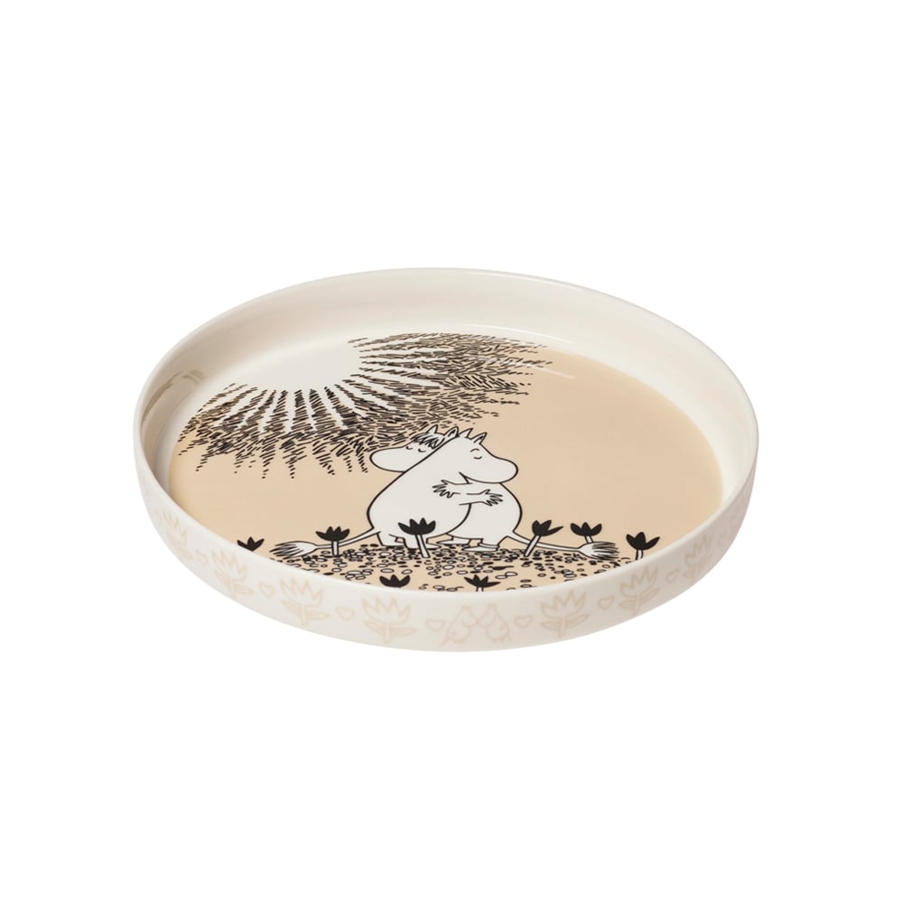 Muumi-piirakkavuoka Rakkaus beige